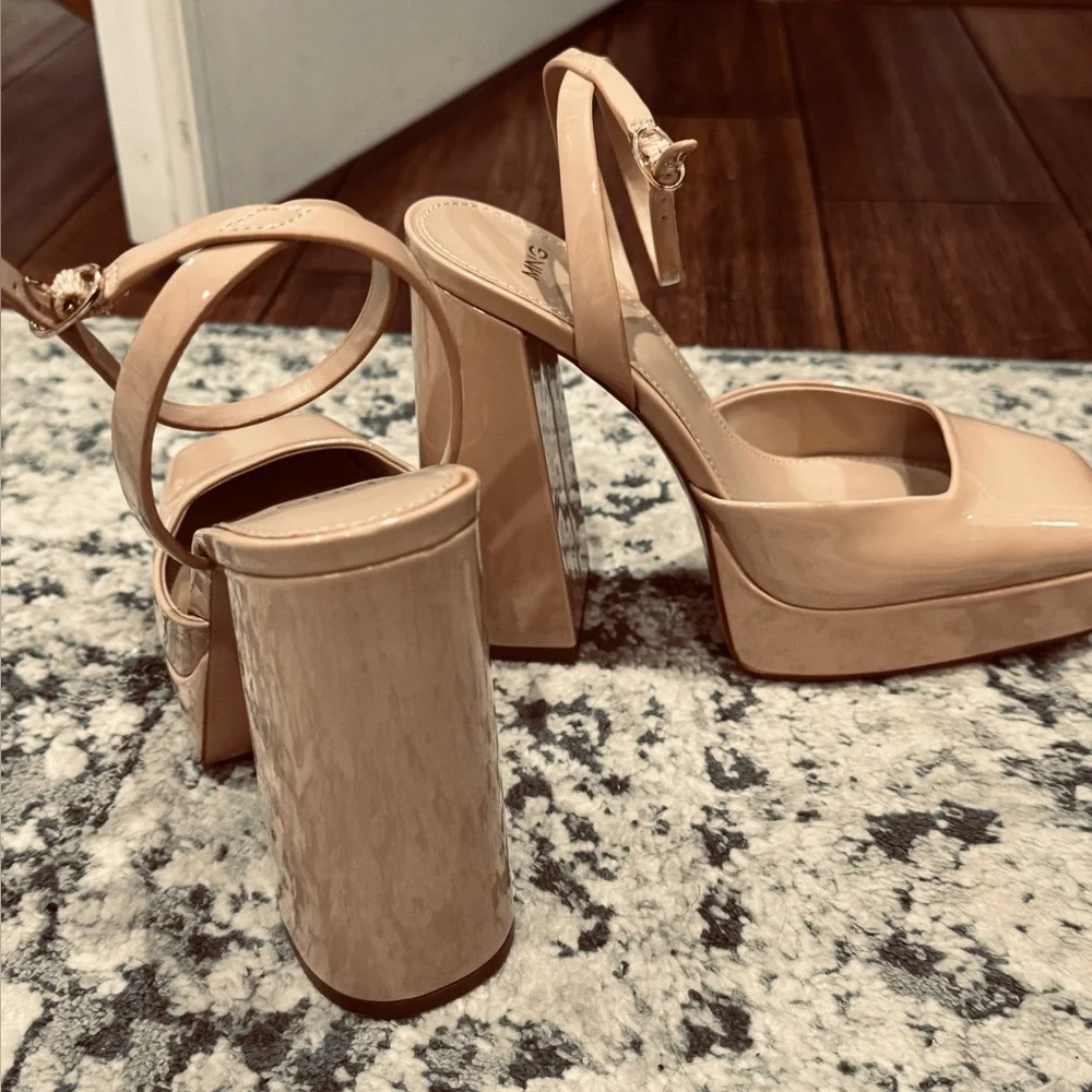 MANGO MNG BLOCK HEEL SHOE